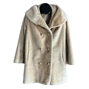 Vintage Brazotta styled by Fairmoor faux fur double breasted coat